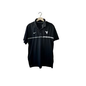 Nike Dri-Fit West Virginia Mountaineers Coaches Performance Polo Shirt Sz Large